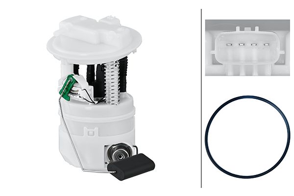 HELLA 8TF 358 106-201 Unité D'Injection Carburant Électrique 4 Pôles Avec Joint